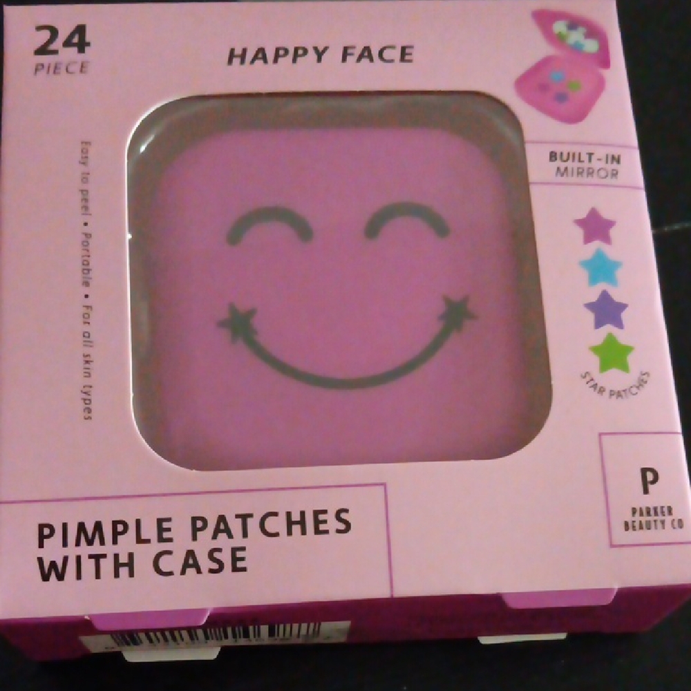 Pink Pimple Patches with Case & Mirror NWT